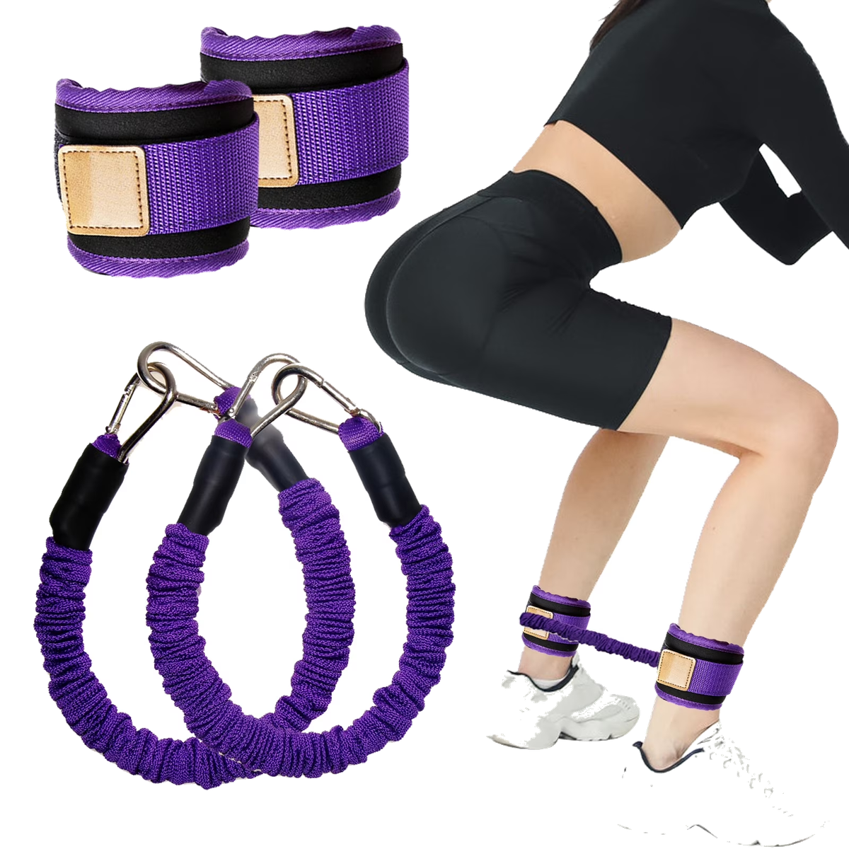 Ankle Resistance Bands with Cuffs